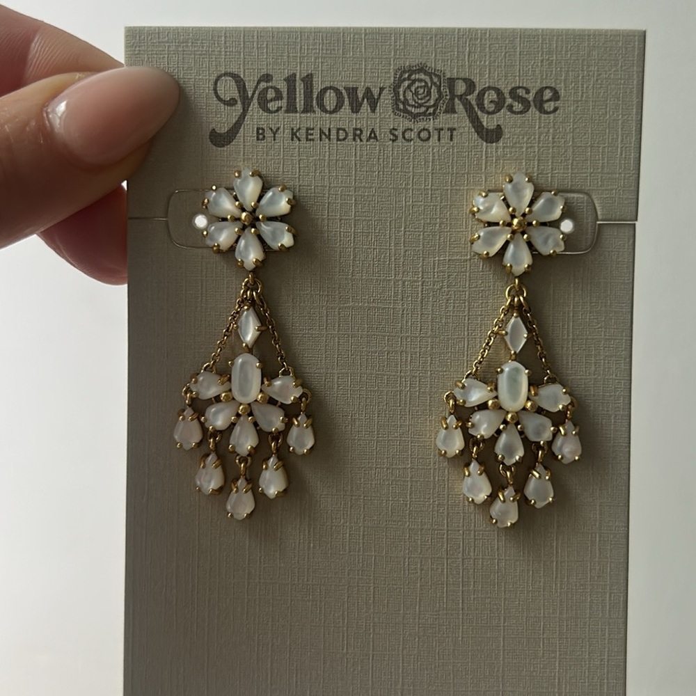 Wrangler® x Yellow Rose by Kendra Scott Laurel Statement Earrings, NWT *limited